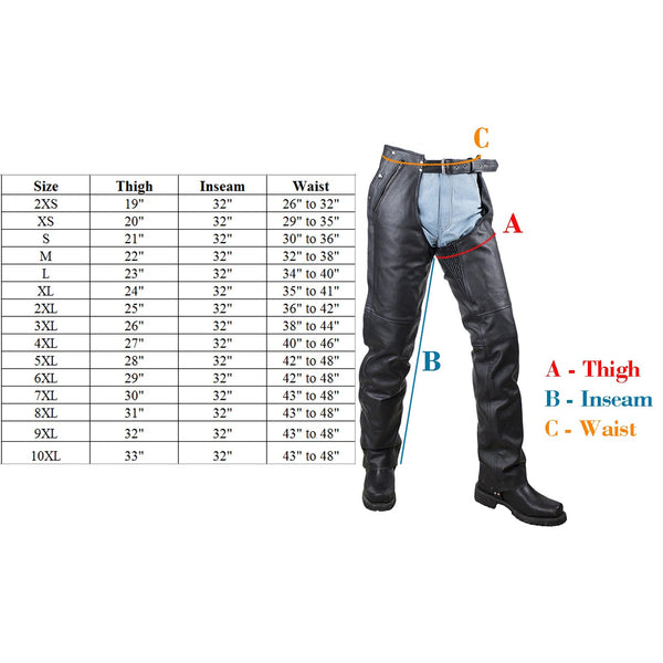 Pink Leather Chaps With Mesh Lining