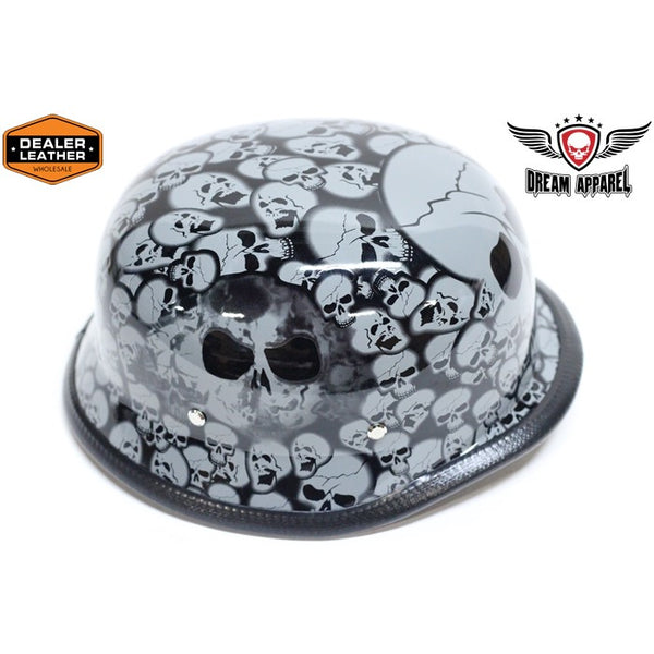 Gray Skull Graveyard German Novelty Helmet