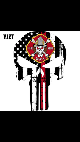 Fire Fighter Punisher Decal