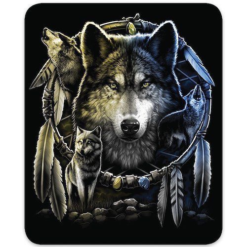 Wolf Mandela - Officially Licensed Medium Weight Faux FurTM Blanket