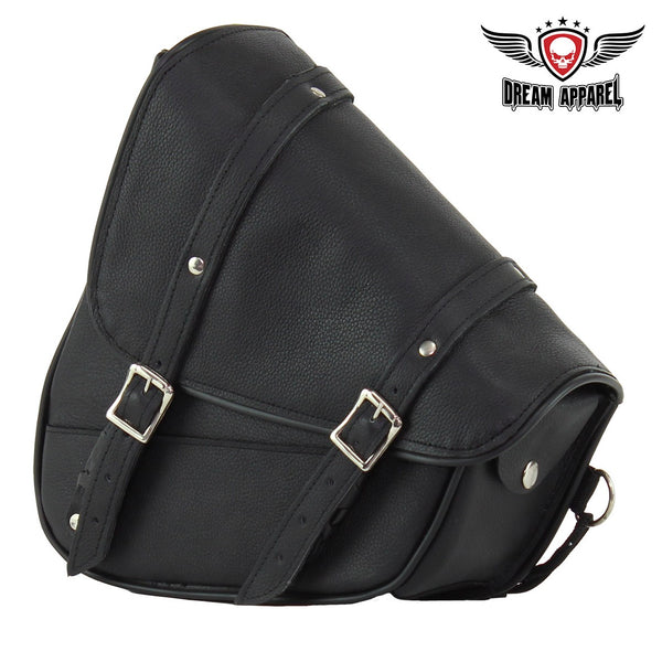 Leather Solo Swing Arm Bag Left Side
